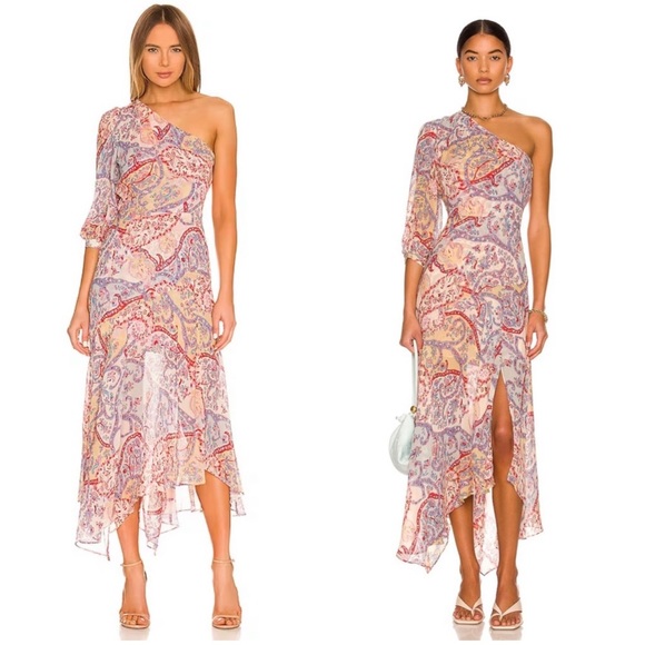 NWT Veronica Beard Kimber Paisley MIDI Dress - Picture 4 of 6